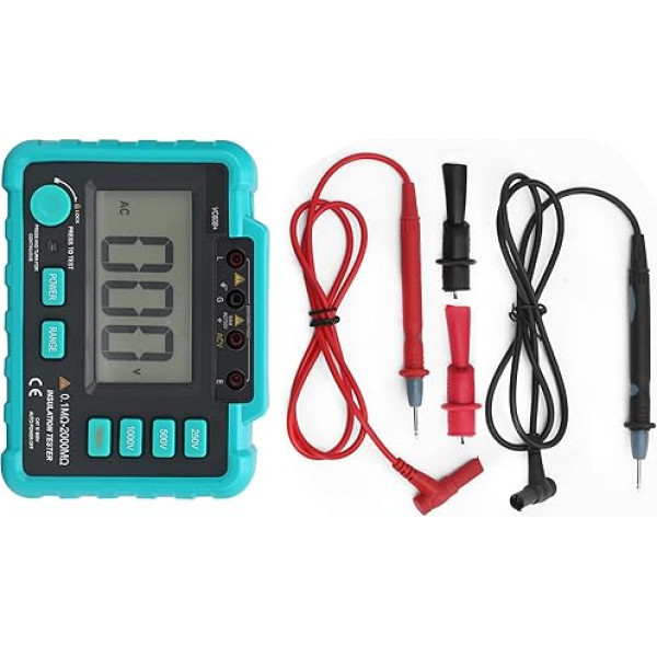 Widerstandstester, Digitalmultimeter, Stabile Leistung, 250/500/1000 V, LCD-Anzeige Für Motorkabel Für Stromanlagen