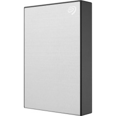 Seagate One Touch 1TB portatīvais ārējais cietais disks PC Notebook un Mac USB 3.0 Silver + 2 gadu glābšanas pakalpojums Modelis Nr.: STKB1000401