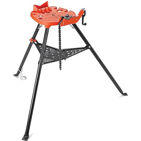 RIDGID 36273 Modell 460-6 Transportabler TRISTAND Kettenschraubstock, Dreifuß-Arbeitsgerät 1/8