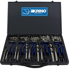 KRINO 10605100 Pilns komplekts bojātu vītņu labošanai M5 ÷ M12, tērauds