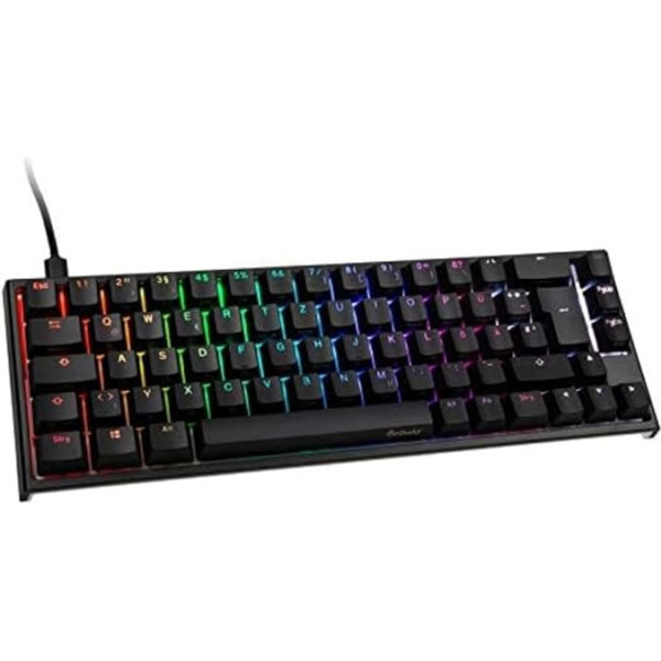 Ducky ONE 2 SF spēļu tastatūra ar RGB LED, melna, MX-Silent-Red (DE-Layout)