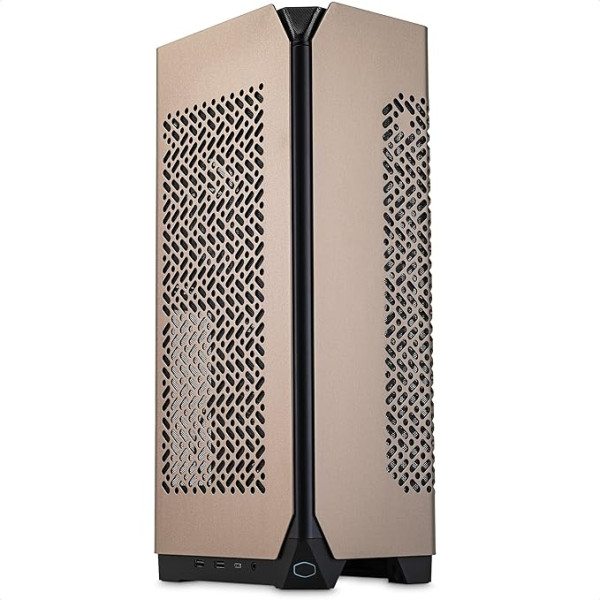 Cooler Master NCORE 100 MAX Bronze Mini-ITX SFF Tower korpuss - pielāgots AIO dzesētājs, 850 W SFX Gold ATX 3.0 barošanas bloks, viegla uzstādīšana, PCIe 4.0 Riser kabelis un vertikāls GPU stiprinājums