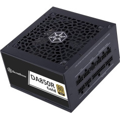 SilverStone Technology DA850R Gold, 80 Plus Gold Fully Modular ATX Power Supply, 850W, ATX 3.0 & PCIe 5.0, SST-DA850R-GMA