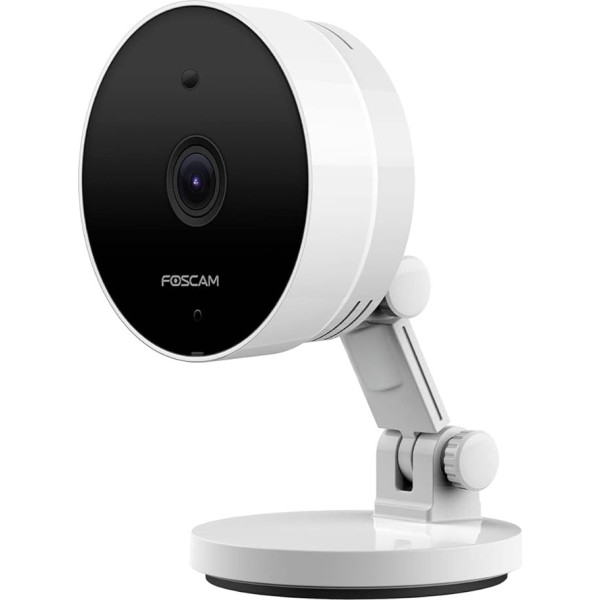 Foscam C5M 3K 5 MP divjoslu WiFi novērošanas kamera ar nakts redzamību līdz 8 metriem, divvirzienu audio, trokšņu un kustības noteikšanu, H.264+/H.264 video kompresiju