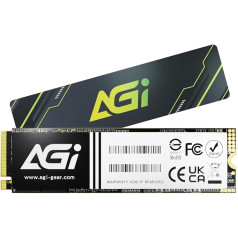 AGI 1TB AI818-43 PCIe NVMe M.2 Gen4x4 SLC Cache 3D NAND Flash Internal Solid State Drive SSD with Graphene Heatsink (R/W Speed up to 4770/2890 MBs)