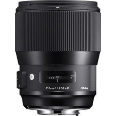 Sigma 135 mm F1.8 DG HSM objektīvs ar filtra vītni, 82 mm objektīva bajonets, melns