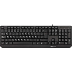 NGS FUNKYV3 USB tastatūra ar 12 multimediju taustiņiem, 140 cm kabeli un Plug & Play funkciju (QWERTY portugāļu valodā)