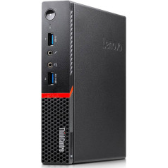 Lenovo ThinkCentre M600 Tiny PC Desktop Mini dators (pieejams visiem) Procesors Intel Celeron N3000, 8 GB DDR3 RAM, SSD diskdziņš 240 GB M.2 NVMe, Windows 10 Pro, Wi-Fi