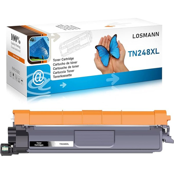 LOSMANN TN248XL Toneris saderīgs ar Brother TN-248 BK priekš Brother DCP-L3515CDW MFC-L3760CDW HL-L3215CW DCP-L3520CDW DCP-L3560CDW MFC-L8390CDW HL-L3240CDW MFC-L3740CDW HL-L3220CDW CW (melns)