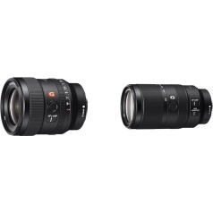 Sony FE 24mm f/1.4 GM | Pilna kadra, platleņķa, augstākās klases (SEL24F14GM) un E 70-350mm f/4.5-6.3 G OSS | APS-C, super tālummaiņas objektīvs (SEL70350G)