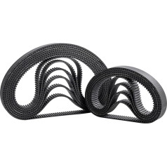 RAHBI Arc HTD 3M Timing Belt C = 378 381 384 390 plotis 6-25 mm dantys 126 127 128 130 HTD3M sinchroninis skriemulys 378-3M 381-3M 384-3M 390-3M laisvalaikio (dydis : 390 mm dantys 1 30, spalva : 5vnt-6mm)