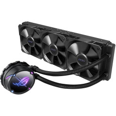 ASUS ROG Strix LC II 360 All-in-One AIO Liquid CPU Cooler, 360mm Radiator, Intel LGA1700, 115x/2066 and AMD AM4/TR4 Support, Triple 120mm 4 Pin PWM Fans