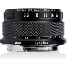 AstrHori 40mm F5.6 manuālais vidēja formāta pamatobjektīvs FUJIFILM GFX montāžai GFX 50SII, GFX100, GFX100 IR Ver, GFX 50S, GFX 50R, GFX 100S, GFX 100S