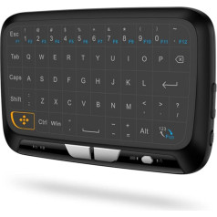 Cuifati 2,4 GHz Bluetooth tastatūra ar skārienpaliktni, pārnēsājama bezvadu tastatūra Linux, Mac OS un Android sistēmai, datoram, klēpjdatoram, planšetdatoram, Google Android Smart TV Box, PS3 ierīcēm