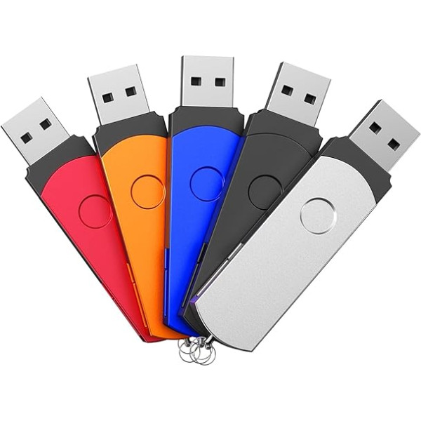 USB 2.0 zibatmiņas karte 4 GB Memory Stick 5 krāsainu atmiņas karšu komplekts 4 GB USB zibatmiņas disks Euro Rotate Metāla datu uzglabāšanas ierīce Dažādu krāsu Pendrive by FEBNISCTE