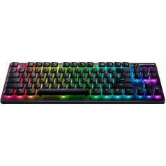 Razer DeathStalker V2 Pro Tenkeyless (Red Switch) - bezvadu optiskā zema profila spēļu tastatūra (lineārie optiskie slēdži, HyperSpeed Wireless, Bluetooth 5.0) QWERTY US izkārtojums | Melna