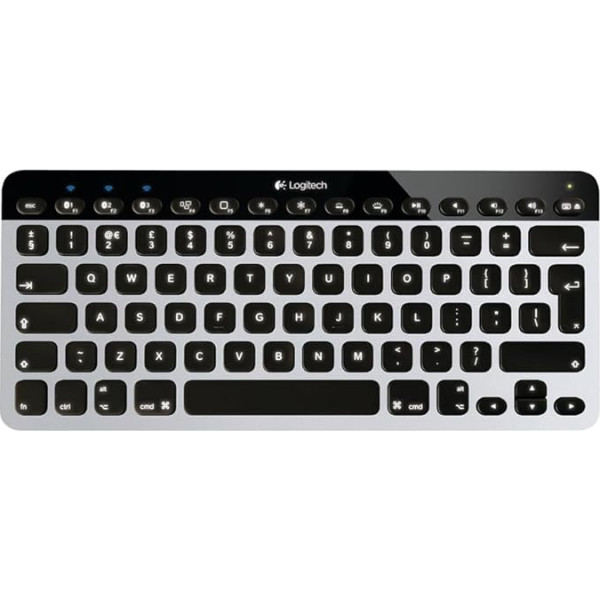 Logitech K811 Kabellose Tastatur, Bluetooth pieslēgums, Hintergrundbeleuchtete Tasten, Easy-Switch und Multi-Device Features, Mac-Shortcuts, Mac/iPad/iPhone, Französisches AZERTY-Layout - Silber