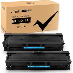 v4ink 2 iepakojuma toneri Kompatibel zu Color Laserjet Pro M2020 M2020W M2070 M2070W M2070F M2070FW M2022 M2022W MLT-D111S Serien Schwarz