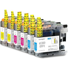 Cartridgeify LC-223 XL Printer Cartridges Compatible with Brother LC223 LC-221 LC221 Cartridges (Colour) for MFC-J4420DW J4620DW J4625DW J480DW J5320DW J5620DW J5720DW J680DW J880DW DCP-J562DW J442DW