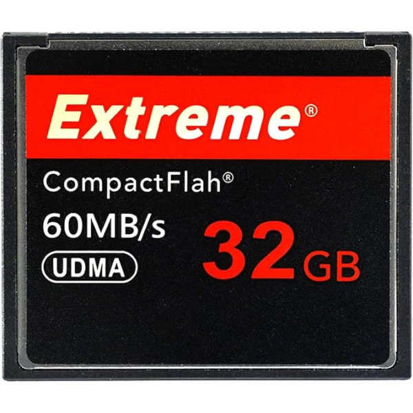 Extreme 32GB Compact Flash atminties kortelė Didelės spartos CF kortelė UDMA greitis iki 60MB/s SLR fotoaparatų CF kortelės