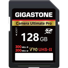 GIGASTONE UHS-II V90 128GB SD kortelė, 