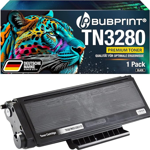 Bubprint XXXL Toner kompatibel als Ersatz für Brother TN-3280 für DCP 8085DN HL-5340 HL-5340D HL-5350DN HL-5380DN MFC-8370DN MFC-8380DN MFC-8380DN MFC-8880DN 12.000 Seiten Black