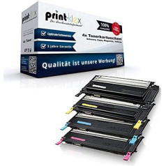 4X Print-Klex Tonerkartuschen kompatibel für Samsung CLP 310 CLP 310K CLP 310N CLP 310N CLP 310NK CLP 315 CLP 315K CLP 315N CLP 315W CLP 315WK Sparset Sparpack XXL - Office Line Serie