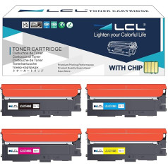 LCL Kompatibel Tonerkartusche CLT-404S CLT-P404C CLT-K404S K404S CLT-C404S CLT-M404S CLT-Y404S (1Schwarz 1Cyan 1Magenta 1Gelb) kompatibel für Samsung SL-C430 SL-C430W SL-C480 SL-C480W