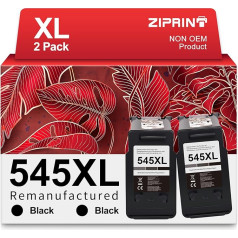 ZIPRINT 545XL Black Compatible with Canon PG-545 XL Printer Cartridges for Canon PIXMA MX495 MG2450 MG2550 MG2950 IP2850 Printer MG3050 MG3051 TS3150 (2 Black)