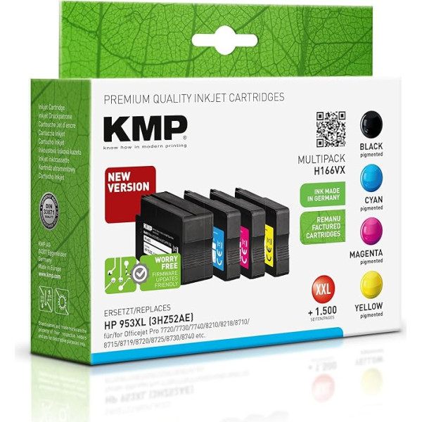 KMP 1747,4005 Multi Pack (juodas, geltonas, purpurinis ir žydras regeneruotas toneris, 4 vnt.