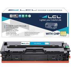 LCL suderinama tonerio kasetė 410A CF411A, skirta HP Color Laserjet Pro MFP M477fnw MFP M477fdnw MFP M477fdnw MFP M452dn MFP M452dw MFP M452nw MFP M377dw (1 žydros spalvos)