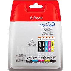 PGI-570 CLI-571 XL 570XL 571XL printeru kasetnes saderīgas ar Canon 571 570 Multipack XL Canon TS5050 printeru kasetnēm Pixma MG5750 TS5055 MG6852 MG5753