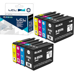 LCL 932XL 932XL 933XL (2 melni 2Cyan 2Magenta 2Yellow) tintes kasetne HP Officejet 6100 6600 6700 7110 7610 7612 7510 7512