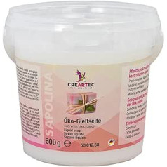 Creartec Sapolina Eco Casting Soap White, skirtas modeliuoti individualius muilus 600 g Pagaminta Vokietijoje