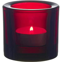 005383 Tealight holder 60 mm, red, 6.5 CM