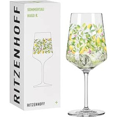 RITZENHOFF 2931011 Aperitīva glāze 500 ml - Summer Tau sērija - Motīvs Nr.11 ar sulīgiem dzelteniem citroniem - Ražots Vācijā