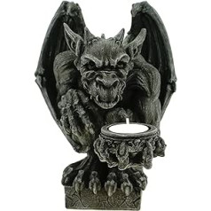 Vogler Gargoyle 766-2933 tējas sveces turētājs 21 cm figūriņas gargoyle Dragon Dragon tējas lampiņa