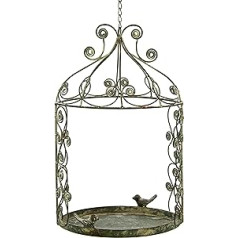 Blümelhuber Vintage Decorative Hanging Bird Cage - Bird Cage Shabby Chic Candle Holder Hanging - Romantic Country House Style Decoration