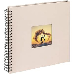 walther design Photo Album Chamois 30 x 30 cm Spiral Album with Cover Cut-Out Fun SA-110-W