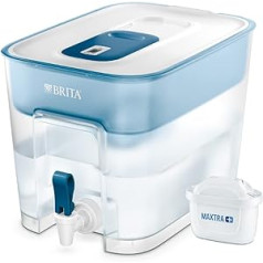 Brita Flow galda ūdens filtrs, piltuve: SMMA, balts/benzīns, 30,2 x 21,4 x 22