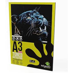 Artgecko Pro Sketch Pad A3-40 Sheets 200gsm Black