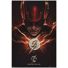 Grupo Erik DC Comics The Flash - Flash plakāts - 91 x 61,5 cm - Piegādāts velmēts - Forši plakāti - Mākslas plakāti - Plakāti un izdrukas - Sienas plakāts