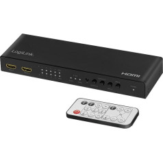 Pārslēdzējs 4x2 hdmi, 4k 60hz, ar tālvadības pulti