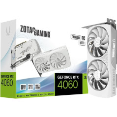 Grafiskā karte geforce rtx 4060 twin edge oc 8gb gddr6 128bit balta