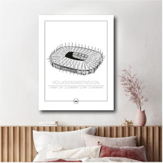 Sverigemotiv.se Stadium Posters (Hamburger SV Volksparksstadion, 40 x 50 cm)