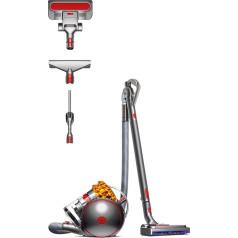 Dyson Cinetic Cinetic Big Ball Multifloor 2 putekļu sūcējs bez maisiņa (ar pneimatisko grīdas uzgalu un kombinēto soļu uzgalu, nemainīga sūkšanas jauda uz visām grīdām, pateicoties Cinetic tehnoloģijai)