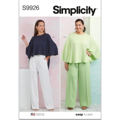 SIMPLICITY modelis SS9926AA sieviešu topi un bikses AA (38-42-44-46)