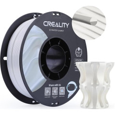 Creality CR Silk 3D printera filaments, zīdaini spīdīgs 3D drukas PLA filaments 1,75 mm/1 kg, saderīgs ar lielāko daļu FDM printeru, balts