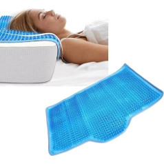 Topyond Cooling Gel Cushion, atvēsinošs spilvens, gēla spilvens ar neslīdošām elastīgām jostām, vēss, elpojošs, atvēsinošs spilvens, atsvaidzinošs, bišu stropa atvēsinošs spilvens mājai, 60 x 40 cm