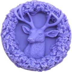 Venus Valink Deer Pattern Round Silicone Mould Hand Clawed Candle Sells DIY Resin Bakeware Chocolate Mold Soap Fondant Cake Decorating Tools